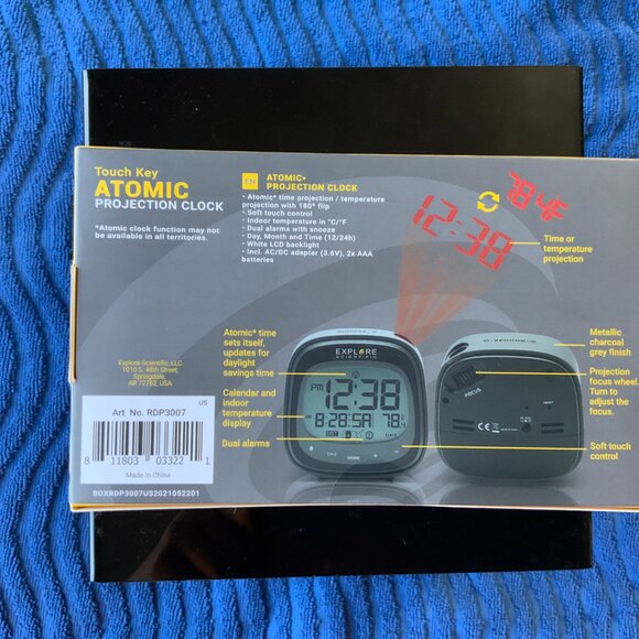 Explore Scientific Atomic Projection Clock - Picture 2 of 3